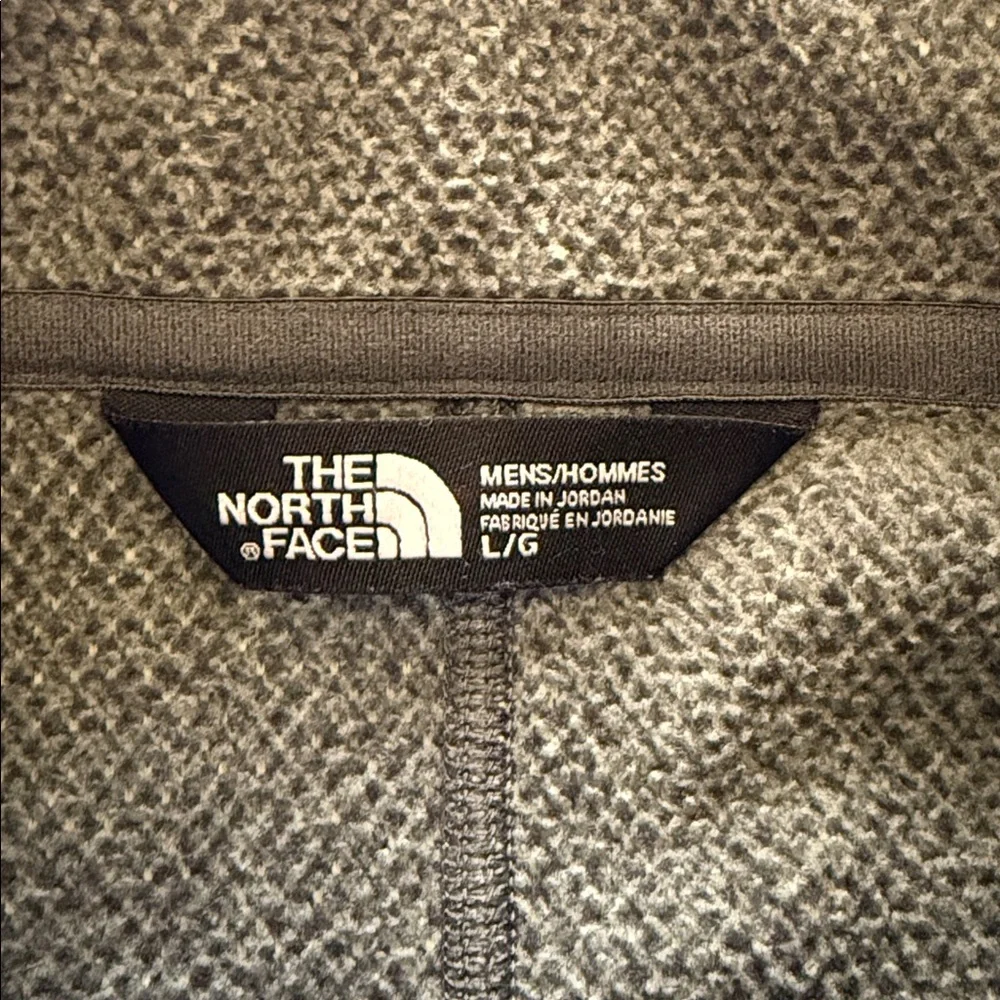 The North Face Men’s Zip Up Fleece Jacket Size Large Green GUC Pockets Outdoor